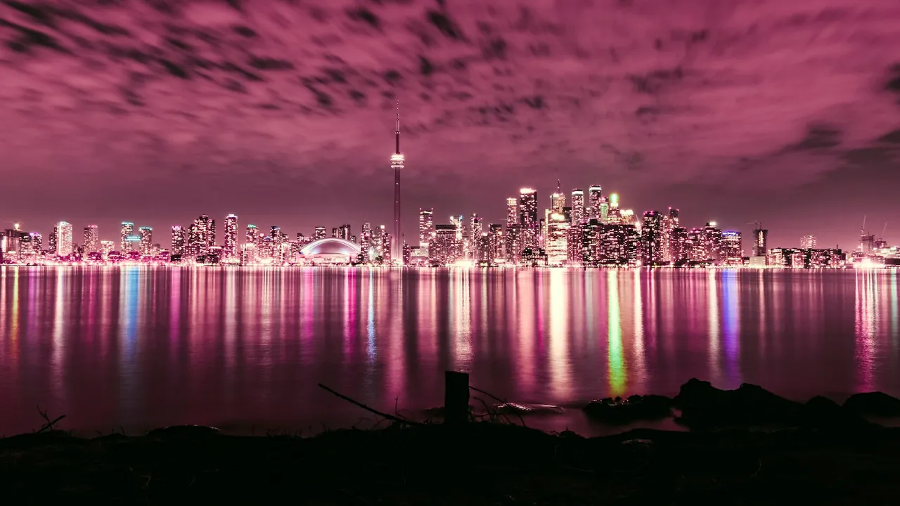 Toronto at night